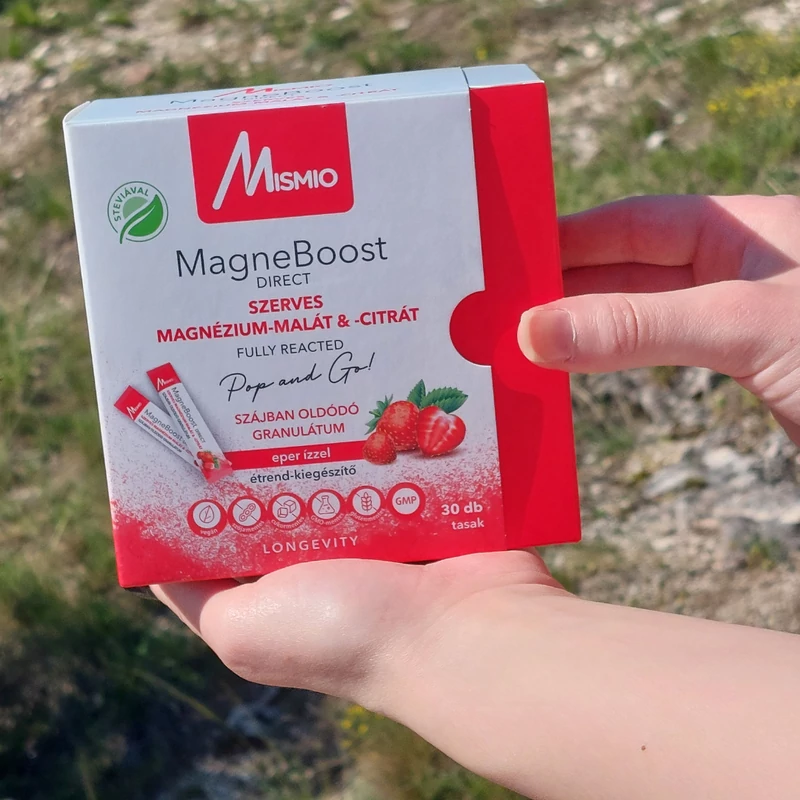 MagneBoost DIRECT  szerves magnézium-malát és -citrát 30 tasak