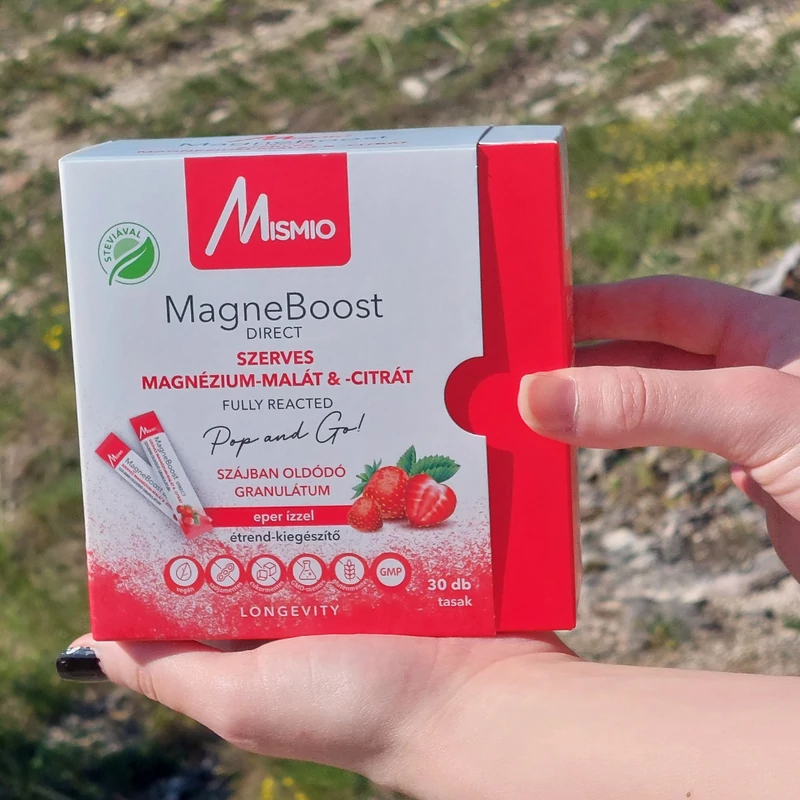MagneBoost DIRECT  szerves magnézium-malát és -citrát 30 tasak
