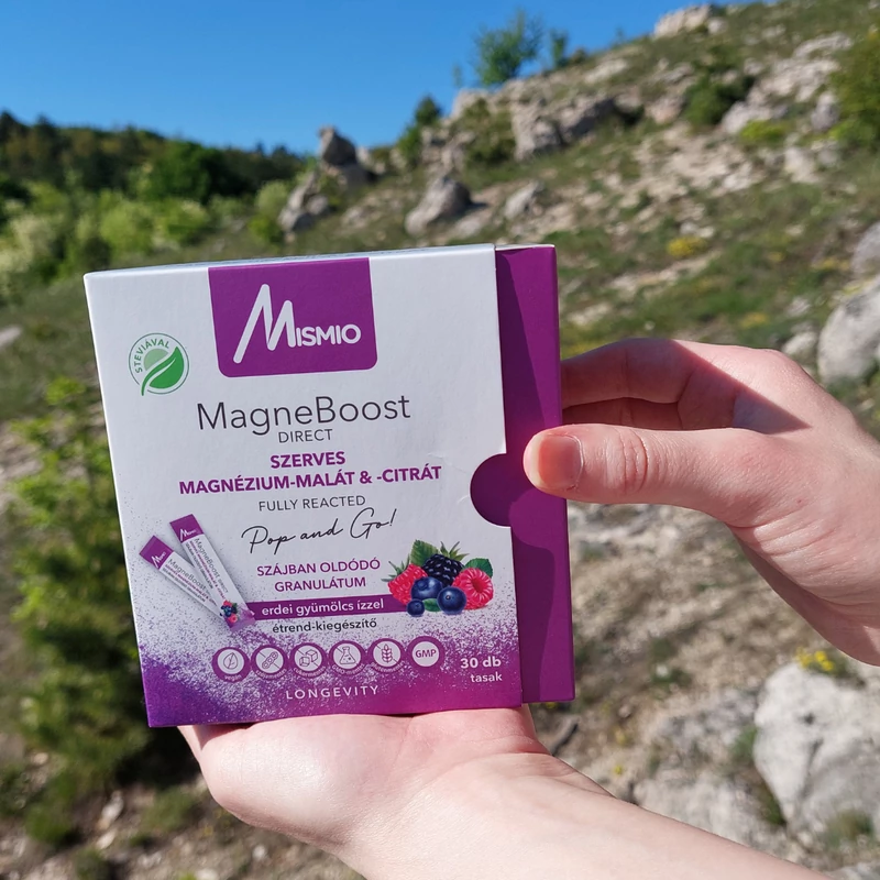MagneBoost DIRECT  szerves magnézium-malát és -citrát 30 tasak